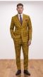 Bronze Suit Windowpane Pattern Suits for Men