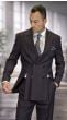 Brown Double Breasted Suit Men's Wool Suits