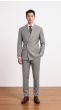 Grey Suit Double Breasted Suit Jacket Suits for Men