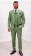 Sage Three Piece Mens Suits Double Breasted Vest