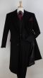 Veno Giovanni Men's 100% Wool Full Length Length Top Coat - Hidden Button