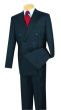 CCO Men's 2 Piece Poplin Double Breasted Outlet Solid Suit