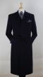 John Knight Men's Outlet Full Length Length Top Coat - Hidden Buttons