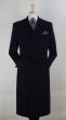 John Knight Men's Full Length Length Top Coat - Hidden Buttons