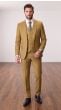 Chestnut Mens 3 Piece Notched Lapel Wool Suit