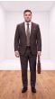 Brown Suit Big and Tall Mens Clothes Suits for Men
