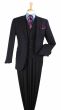 Apollo King Men's 3pc 100% Wool Fashion Suit - Stylish Peak Lapel