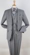 Apollo King Men's 3pc 100% Wool Fashion Suit - Stylish Peak Lapel