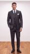 Charcoal Plaid Suit Wool Suits
