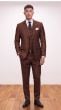 Copper Plaid Suit Wool Suits