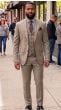 Tan Suit Sleek Suits Modern Fit Suit for Men