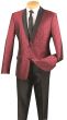 Vinci Men's 2 Piece Slim Fit Suit - Fancy Polka Dot