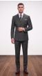 Heather Charcoal Suit Double Breasted Mens Suit Jacket
