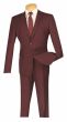 Vinci Men's 2 Piece Wool Feel Slim Fit Suit - Refined Solid