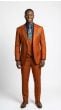 CCO Men's Outlet 3 Piece Wool Feel Sharkskin Suit - Adjustable Waistband