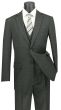 Vinci Men's 3 Piece Wool Feel Executive Suit - Big and Tall Sizing