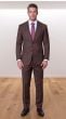Brown Tailored Suit Peak Lapel
