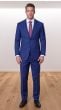 Navy Tailored Suit Peak Lapel