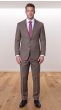 Taupe Tailored Suit Peak Lapel