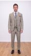 Tan Plaid Suit Men's Suits Notch Lapel