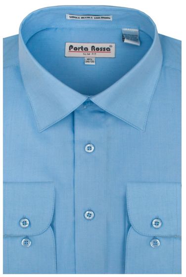 Karl Knox Men's Basic Dress Shirt - Classic White