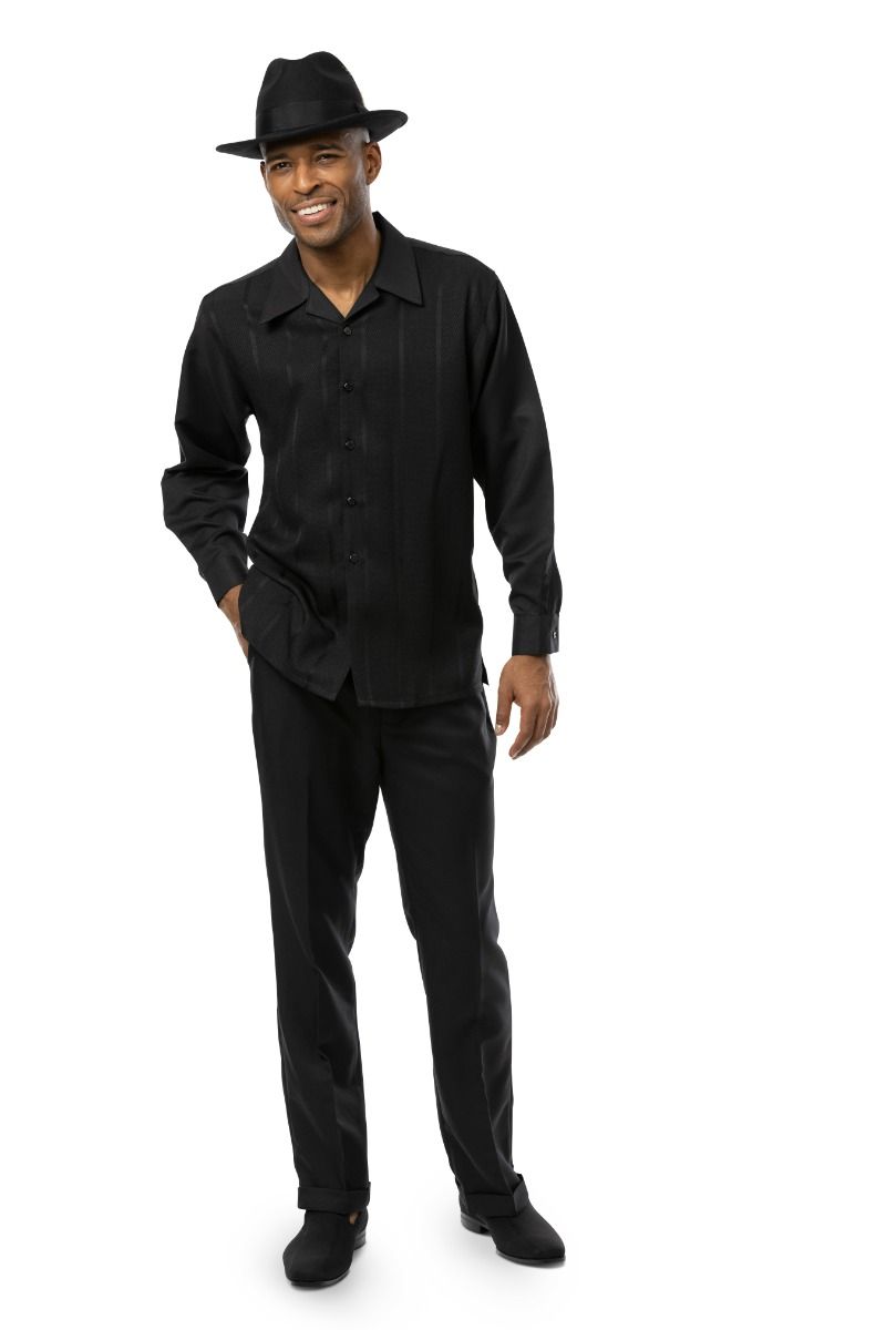 Men's 2 piece walking suits with matching shoes and hat new arrivals