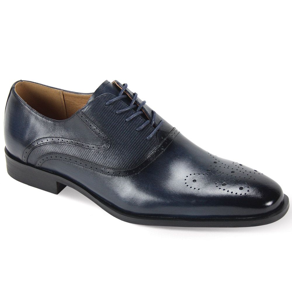 Giorgio Venturi Men s Leather Dress Shoe Butterfly Perforations Black 6.5 CCO Menswear