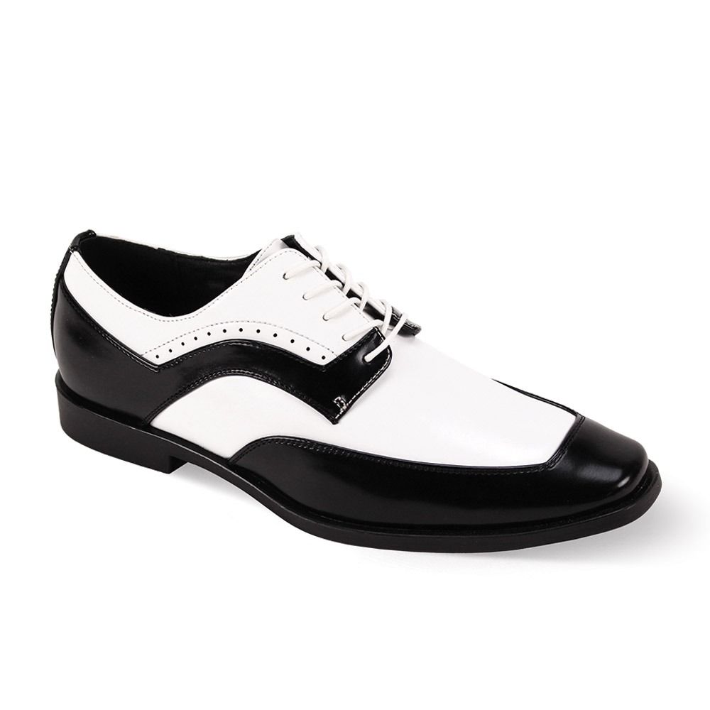 Antonio Cerrelli Men s Fashion Dress Shoe Black and White Black White 8.5 CCO Menswear
