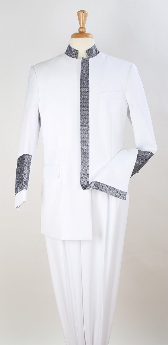 Apollo King Men s Outlet 2 Piece Nehru Style Suit Pastor Church Suit