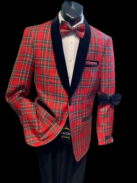 Red tartan jacket mens 2025