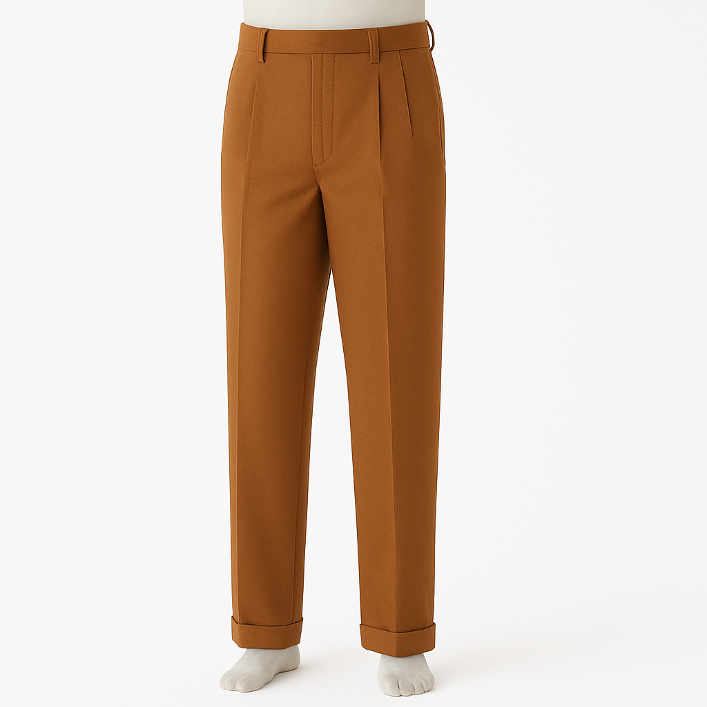 Zacchi Men's Pleated Pants - Classic Style