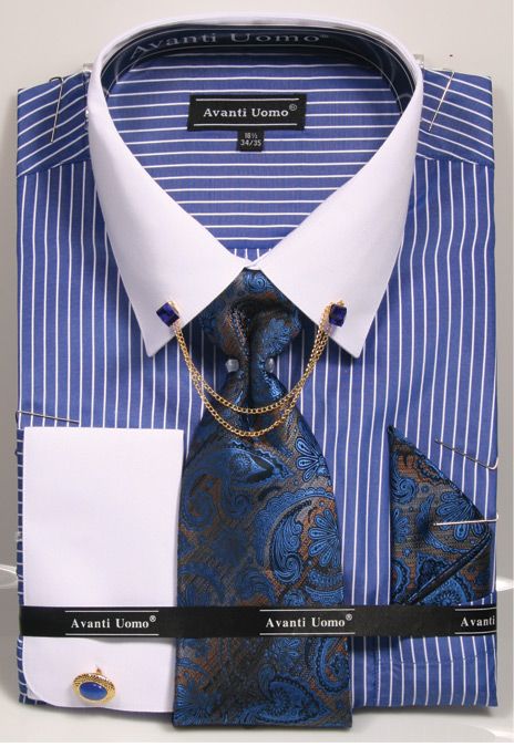 AVANTI UOMO MONOTONE GLEN CHECK ROUND WHITE COLLAR & CUFF DN131M PINK main image 0