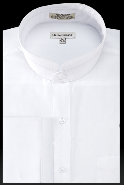 Daniel Ellissa Men s Solid Banded French Cuff Dress Shirt