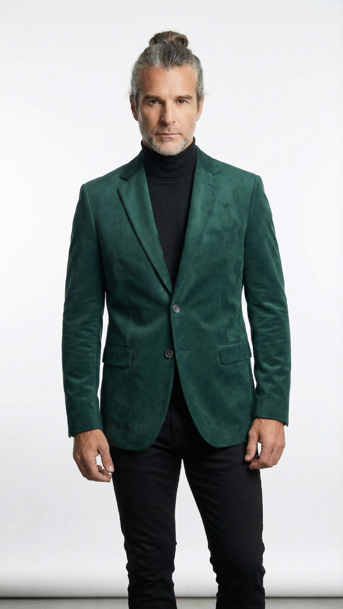 Zacchi Men's Fashion Sport Coat - Micro Suede