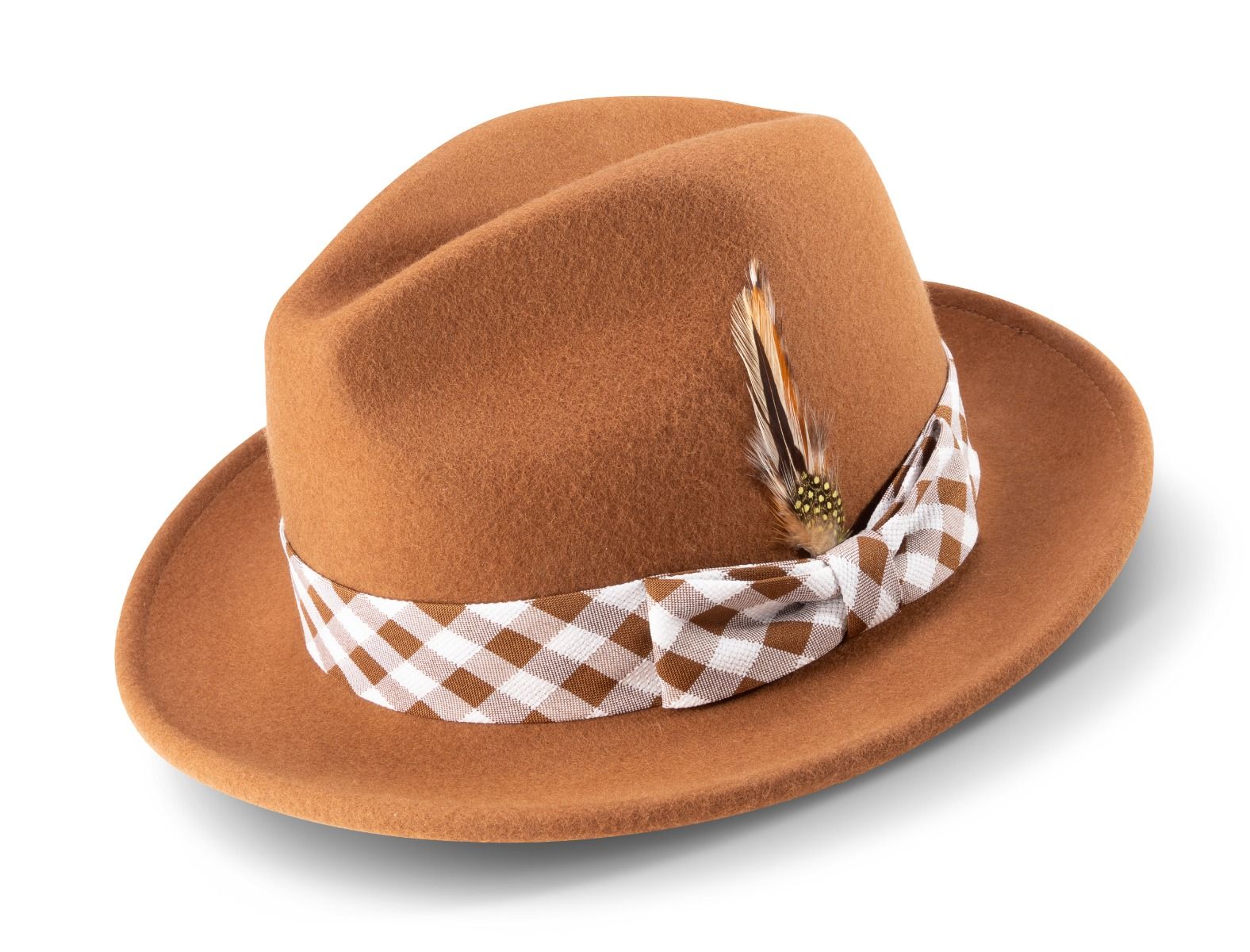 Plaid fedora hats for men deals
