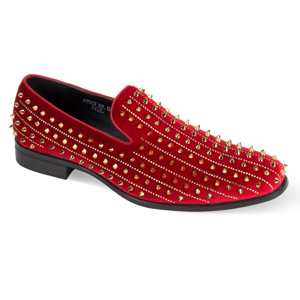 After Midnight Men's Outlet Velvet Dress Shoes - Spikes and Studs After Midnight Men's Outlet Velvet Dress Shoes - Spikes and Studs