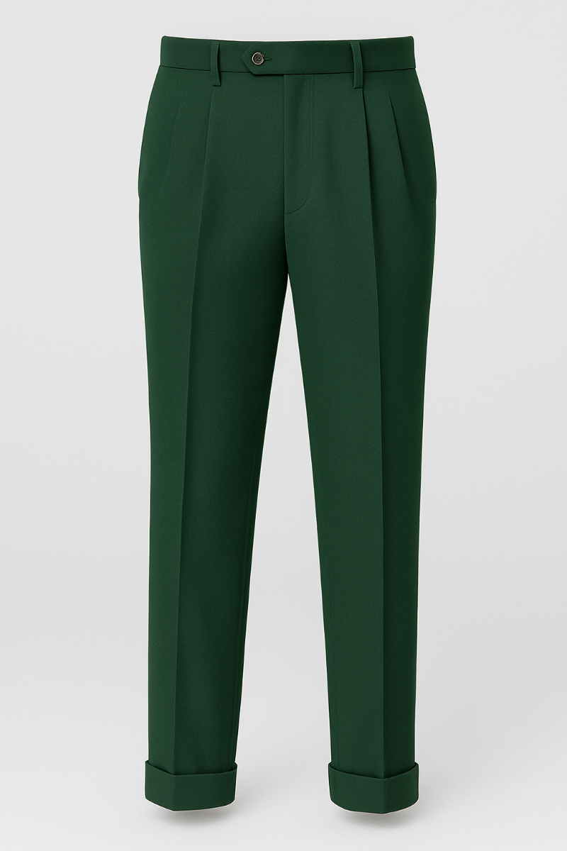 Zacchi Men's Wide Leg Pants - Classic Pleated Style
