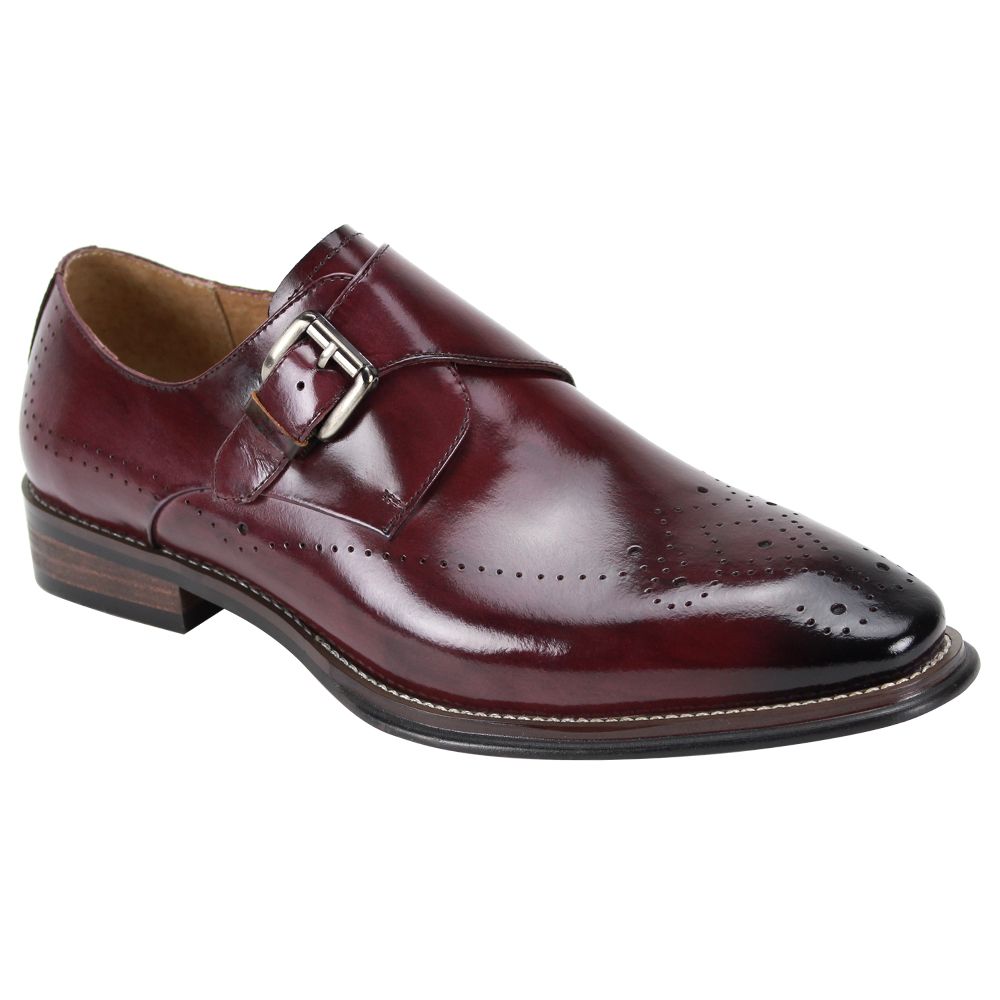 Giovanni Men s Leather Dress Shoe Sleek Buckle