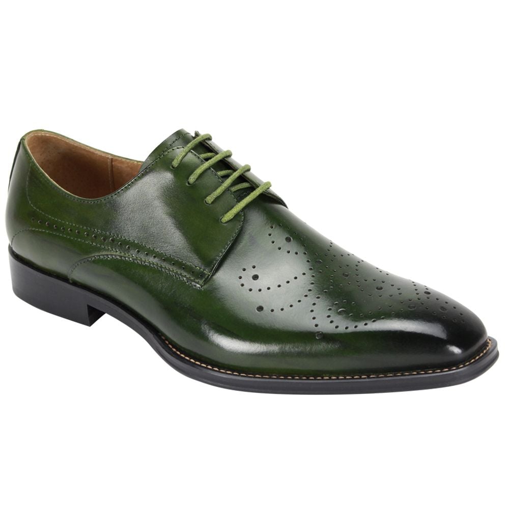 Mens olive green dress shoes on sale
