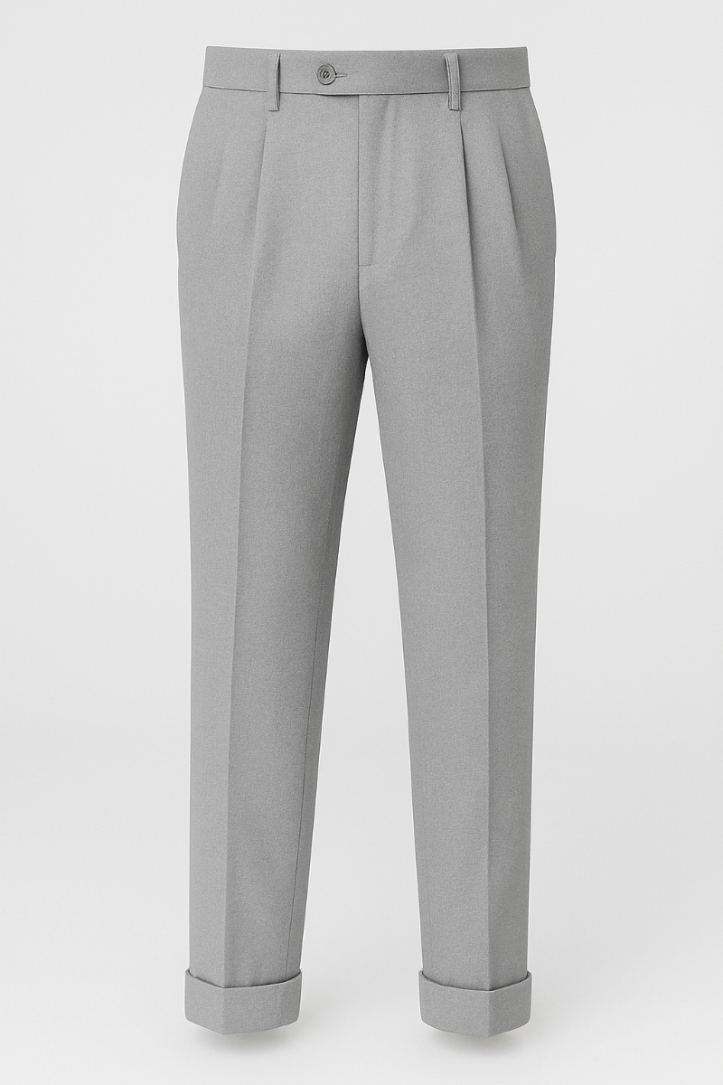 Zacchi Men's Wide Leg Outlet Pants - Classic Pleated Style
