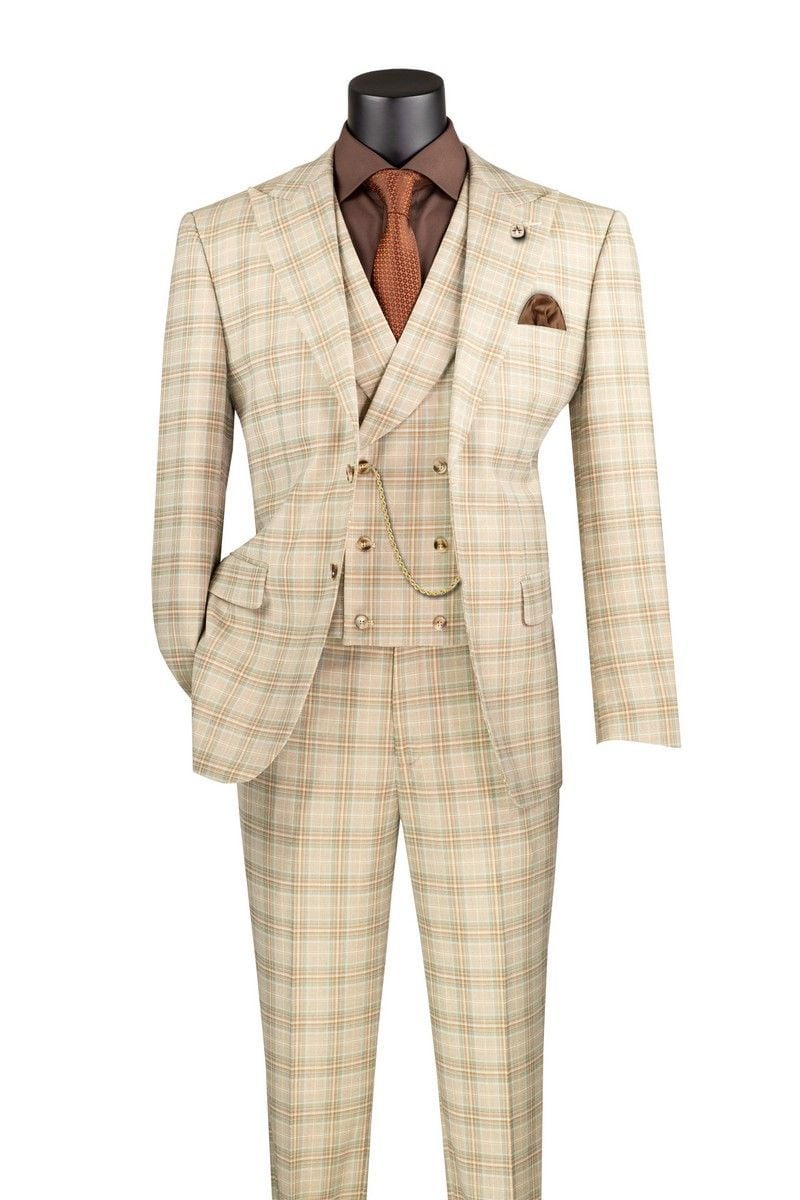 1970's Angels Flight Navy Three-Piece Suit Set Size 40R/30