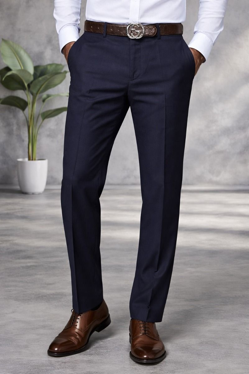 Statement Men's Dress Pants - Flat Front Slacks - Grey - 36 - CCO Menswear Statement Men's Dress Pants - Flat Front Slacks - Grey - 36 - CCO Menswear