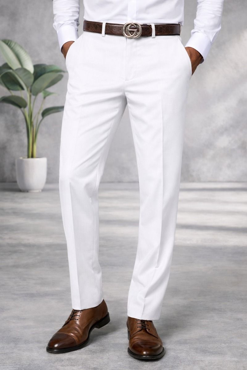Statement Men's Dress Pants - Flat Front Slacks Statement Men's Dress Pants - Flat Front Slacks