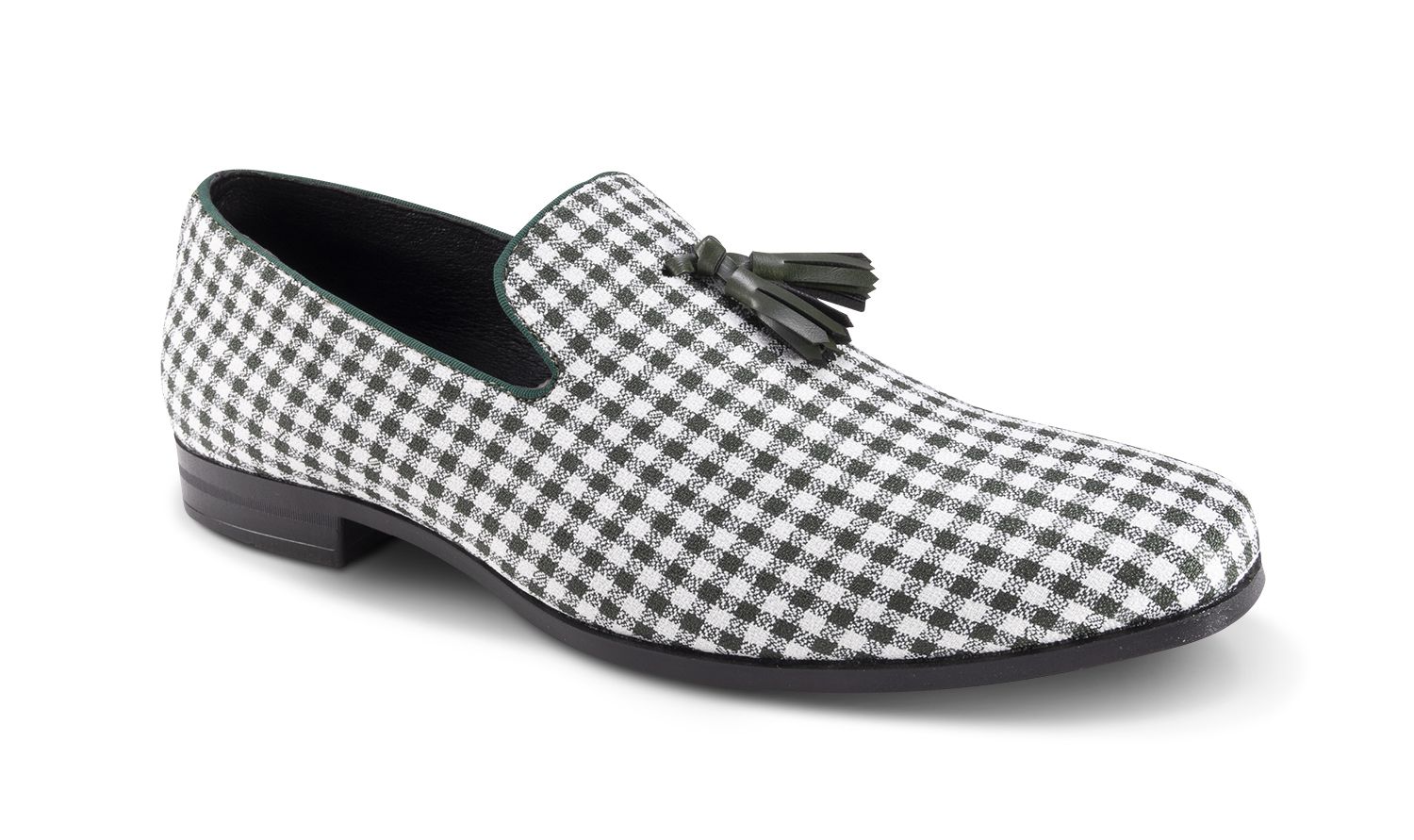 Montique Men's Fashion Loafer - Textured Plaid