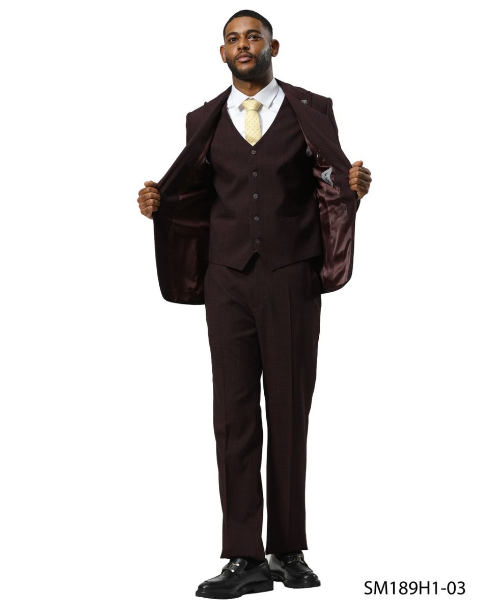 Stacy Adams Suit Hybrid Fit Suit Terracotta Brown main image 1