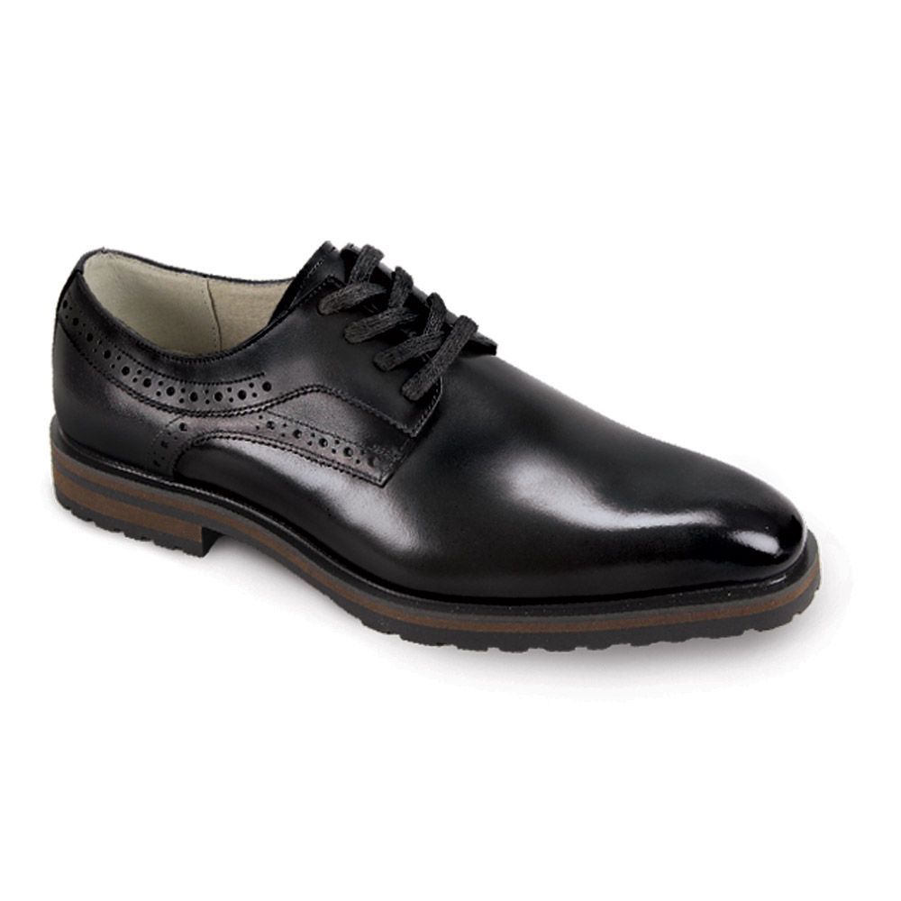 Giovanni Men's Plain Toe Dress Shoe - Two Toned Leather Giovanni Men's Plain Toe Dress Shoe - Two Toned Leather