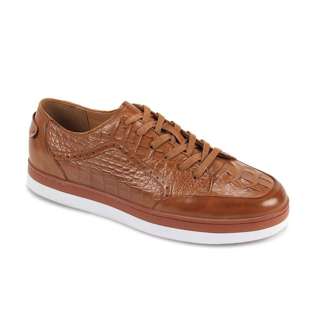 Giovanni Men's Leather Sneaker Shoe - Alligator Style