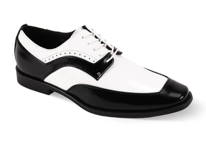CCO Men's Outlet Fashion Dress Shoe - Black and White