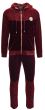 Stacy Adams Men's 2 Piece Velour Walking Suit - Textured Sleeves