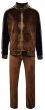 Stacy Adams Men's 2 Piece Velour Walking Suit - Bold Pattern